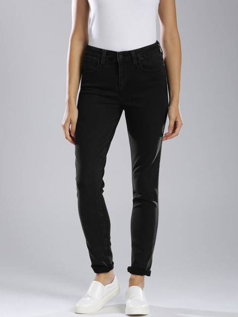 

Levis Women Black 501 Regular Fit Mid-Rise Clean Look Stretchable Jeans