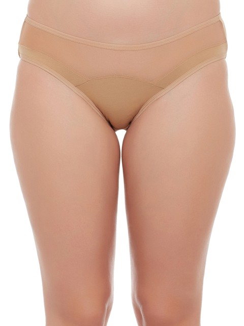 

Clovia Women Nude-Coloured Low Waist Bikini Briefs PN1425P24
