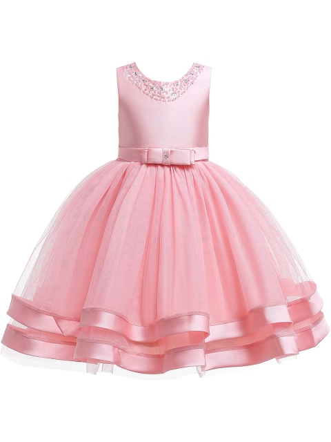 

Samsara Couture Girls Pink Net Dress