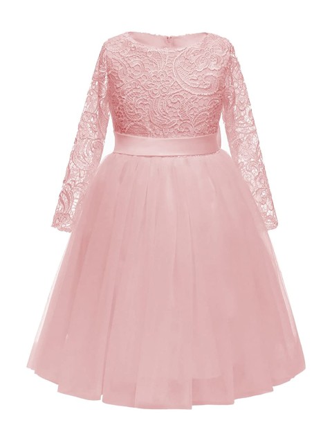 

Samsara Couture Girls Pink Net Dress