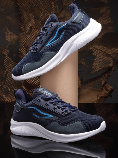 

ASIAN Men Navy Blue Mesh Running Non-Marking Shoes