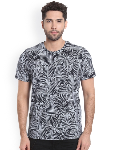 

Jack & Jones Men Navy Printed T-shirt, Navy blue
