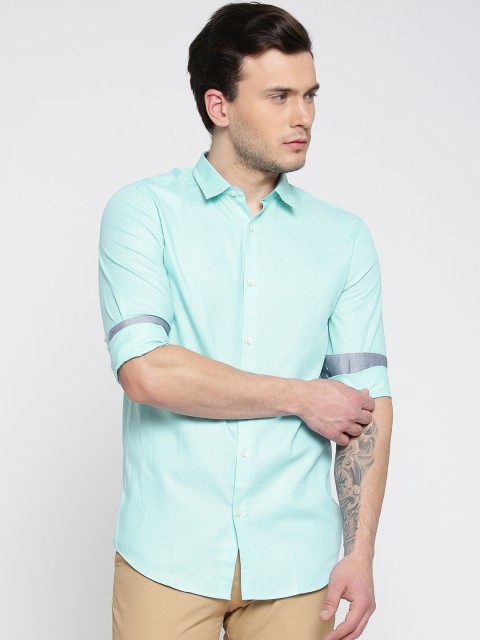 

Jack & Jones Men Blue Regular Fit Self-Design Formal Shirt
