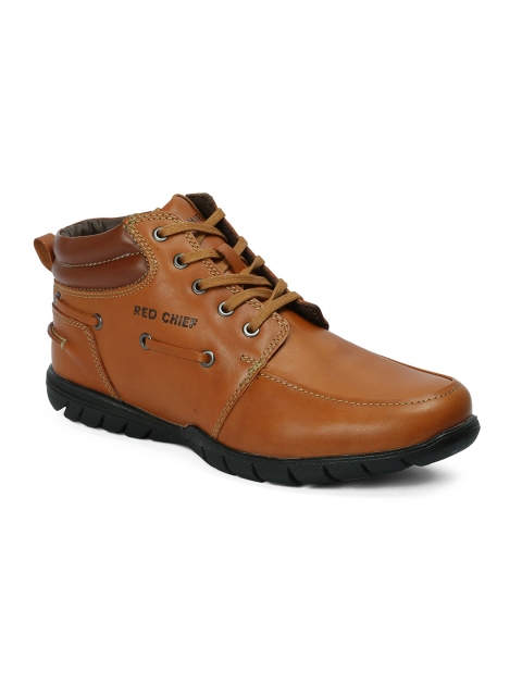 

Red Chief Men Leather Trekking Shoes, Tan