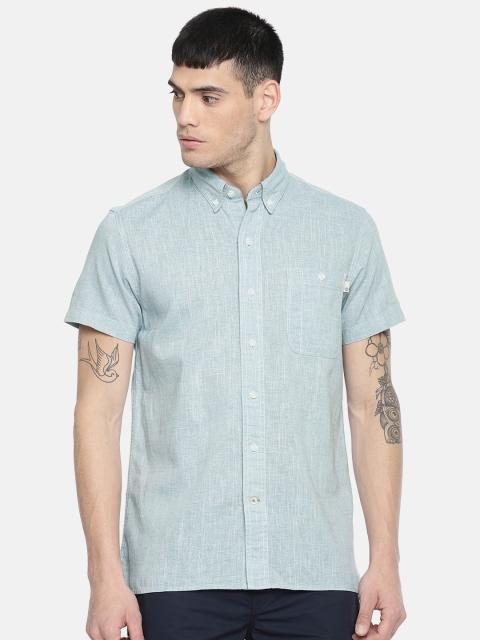 

Timberland Men Blue Slim Fit Solid Casual Shirt