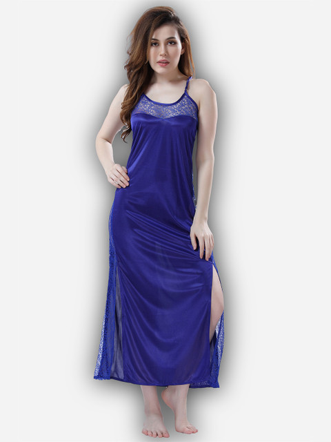 

Romaisa Blue Maxi Nightdress