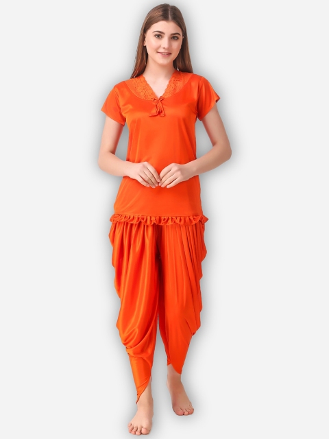 

Romaisa Women Orange Night suit