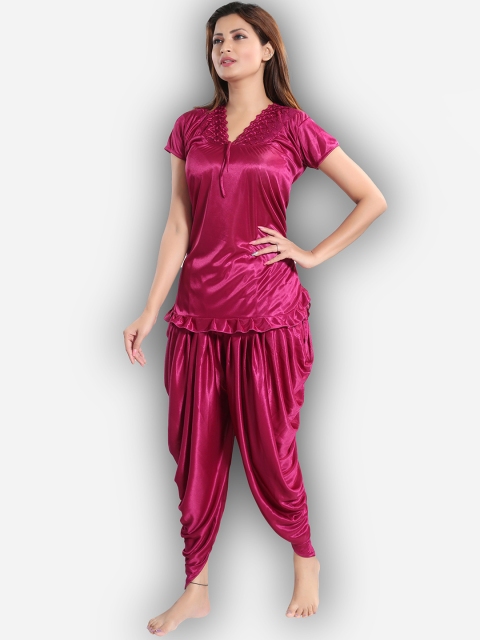 

Romaisa Women Magenta Night suit