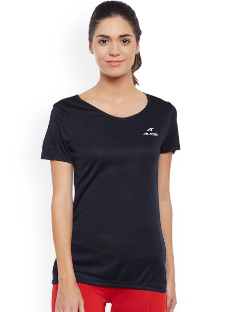 

Alcis Women Black Solid Round Neck T-shirt