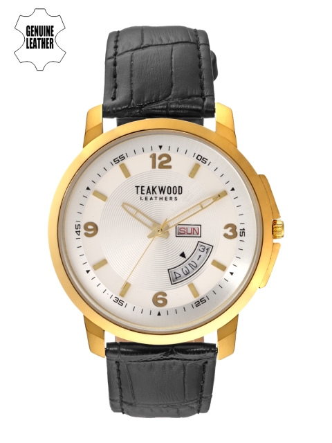 

Teakwood Leathers Men Silver-Toned Analogue Watch WTH_A_21