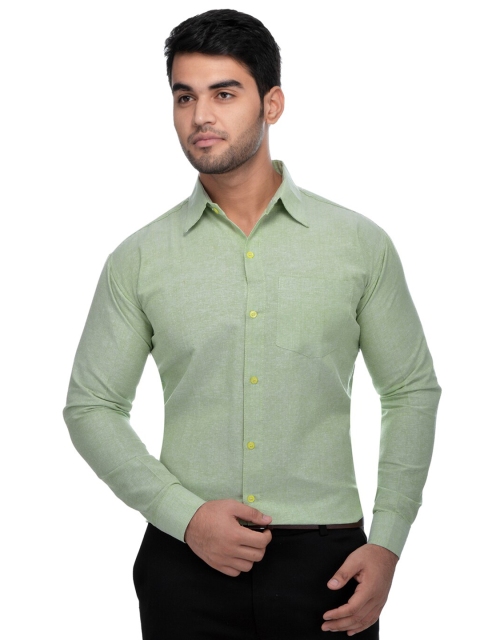 

RIAG Men Green Formal Shirt