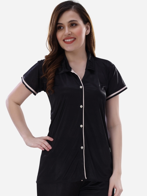 

Romaisa Women Black & White Night suit