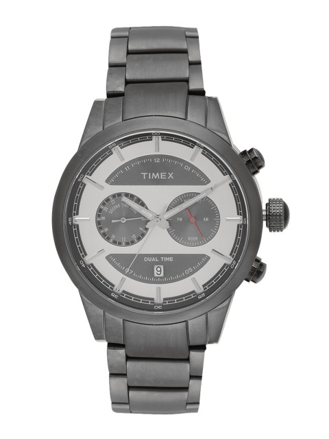 

Timex Men Black Dual Time Analogue Watch TW000Y412
