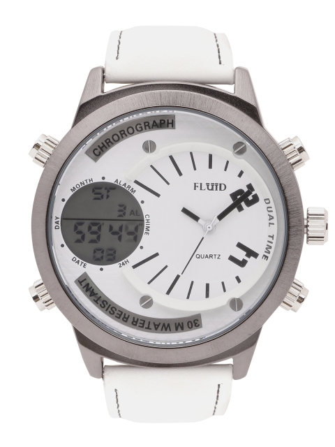 

FLUID Men White Analogue and Digital Watch FL-1225