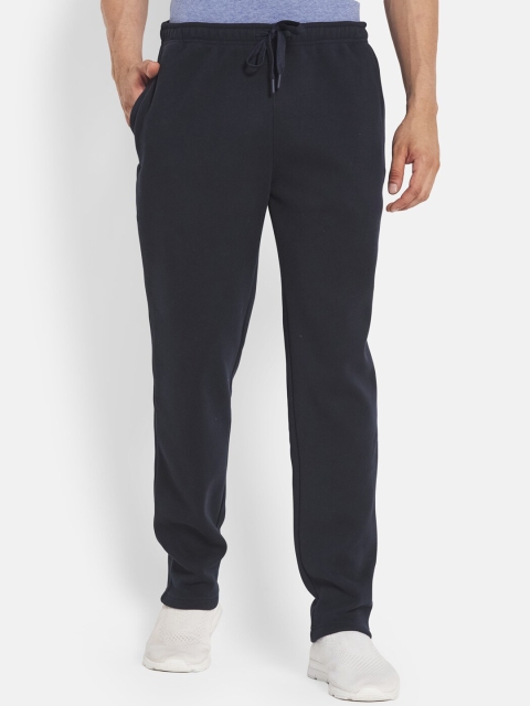 

Octave Men Plus Size Navy Blue Solid Cotton Joggers