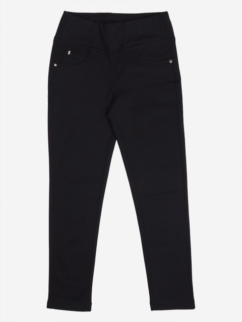 

Albion Girls Black Solid Jeggings
