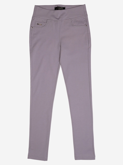 

Albion Girls Grey Solid Jeggings