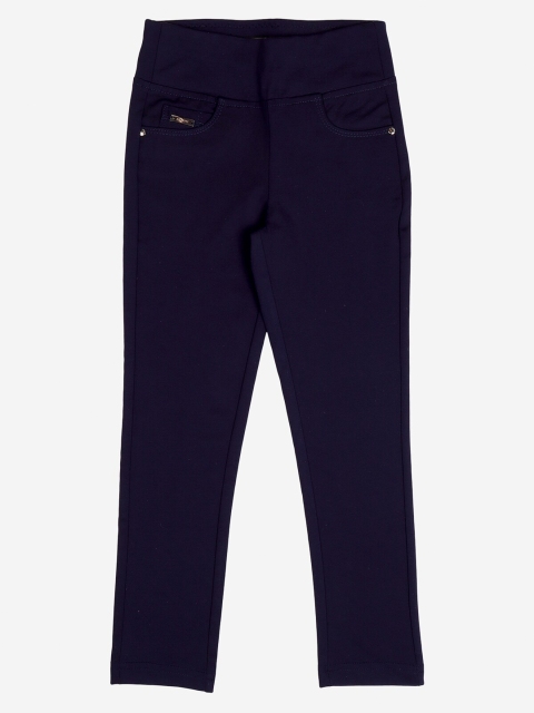 

Albion Girls Navy Blue Solid Jeggings