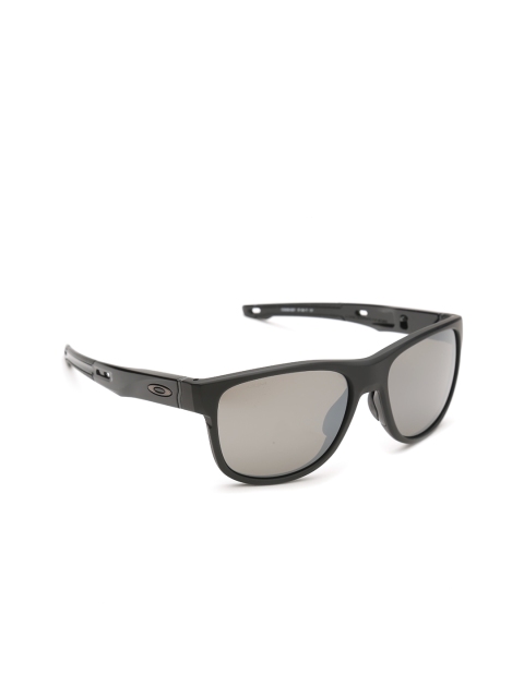 

OAKLEY Men Polarised & Mirrored Wayfarer Sunglasses 0OO935993590257, Silver