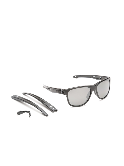 

OAKLEY Men Mirrored & Polarised Square Sunglasses 0OO935993590857, Grey