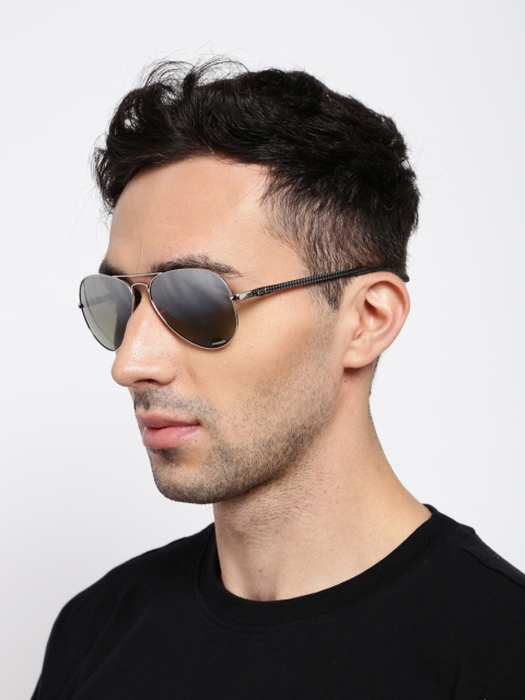 

Ray-Ban Men Mirrored Aviator Sunglasses 0RB8317CH003/5J58, Metallic