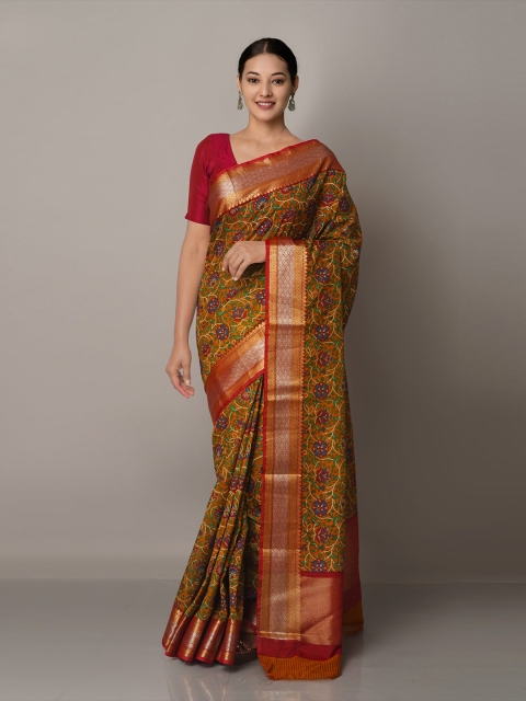 

Unnati Silks Women Brown Sarees