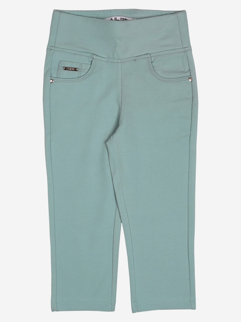 

Albion Girls Sea Green Mid Rise Capris