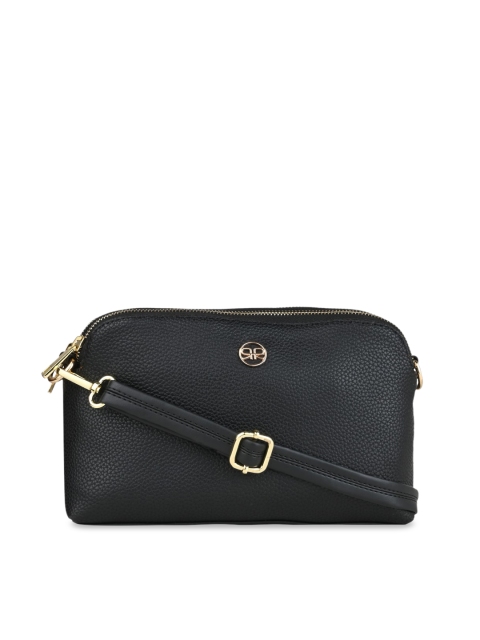 

Rocia Black PU Structured Sling Bag