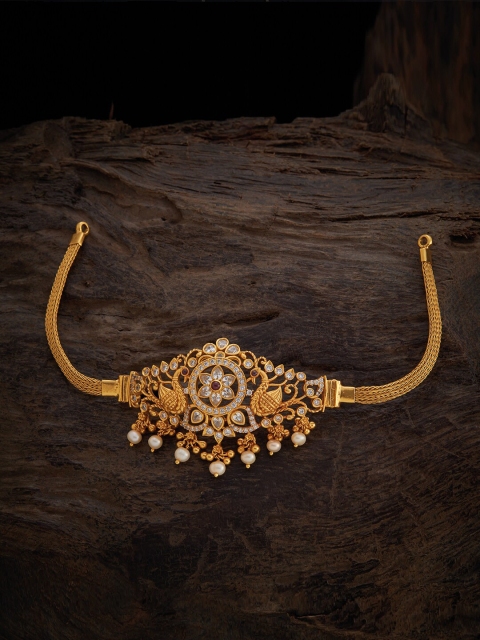 

Kushal's Fashion Jewellery Women Gold-Toned & White Silver Cubic Zirconia Bracelet