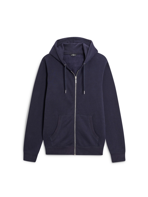 

next Men Navy Solid Hooded Sweatshirt, Navy blue