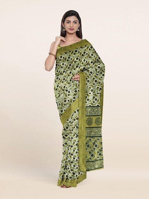 

Pothys Green & White Saree