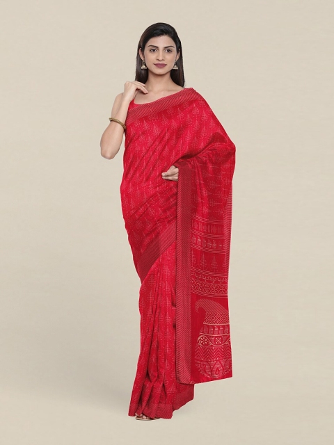 

Pothys Pink Striped Saree