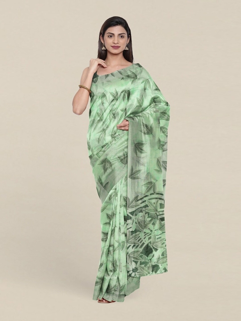 

Pothys Green Floral Saree