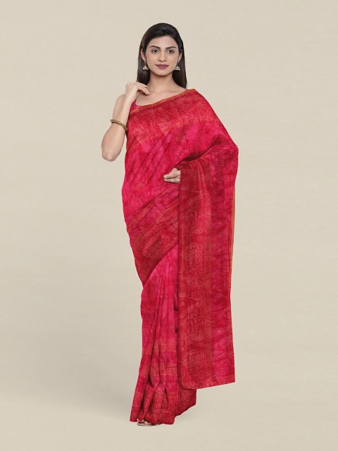 

Pothys Pink Floral Printed Saree