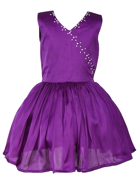 

Samsara Couture Girls Blue Knee Length Frock