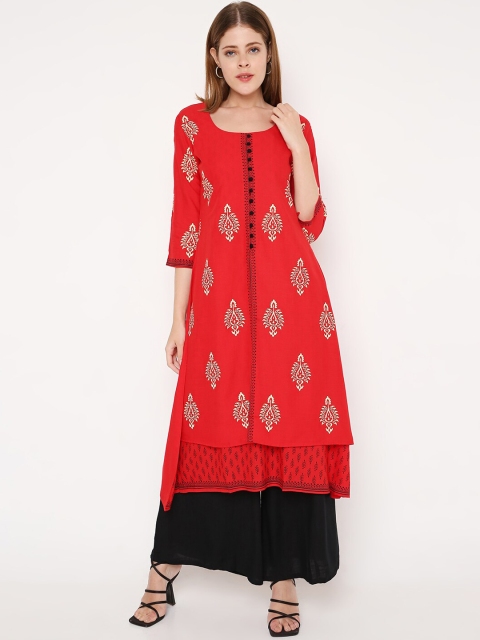 

Peppertree Women Red Ethnic Dresses