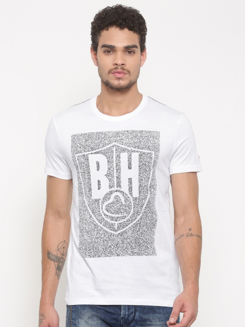 Being Human Men White Printed Round Neck T-shirt available at myntra for Rs.489