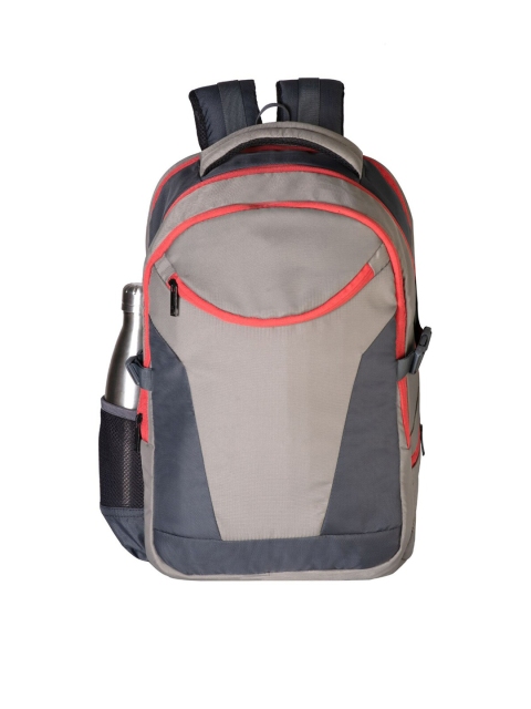 

DEVAGABOND Unisex Grey & Black Solid Backpack