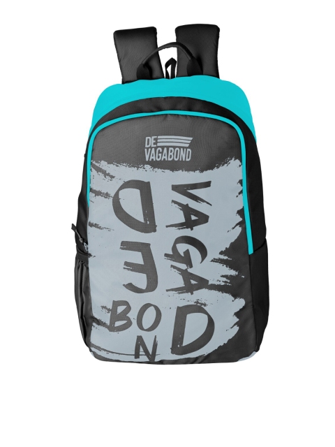 

DEVAGABOND Unisex Blue & Grey Alphanumeric Backpack