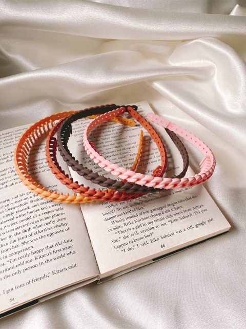 

Mueras Women Set of 4 Hairband, Pink