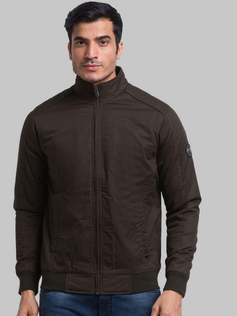 

Parx Men Brown Bomber Jacket