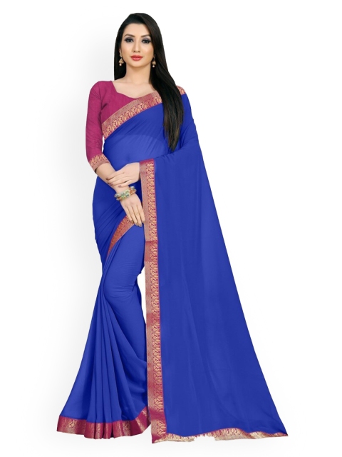 

CLOMITA Blue Pure Georgette Saree