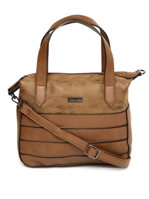 

Vero Moda Brown Solid Handheld Bag with Sling Strap