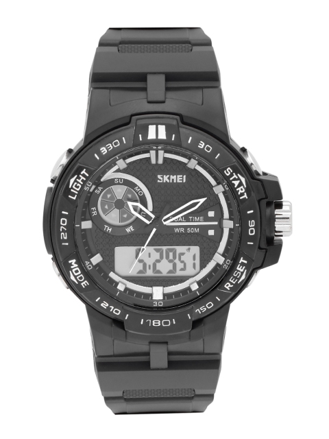 

Skmei Men Black Analogue & Digital Watch 1070BK