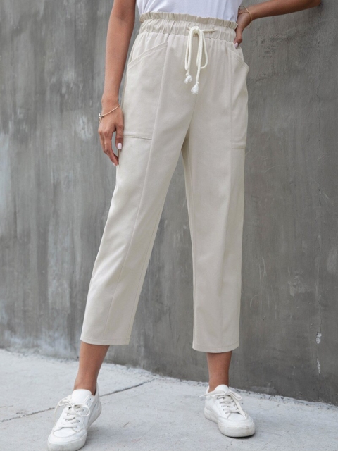 

La Aimee Women Beige Trousers