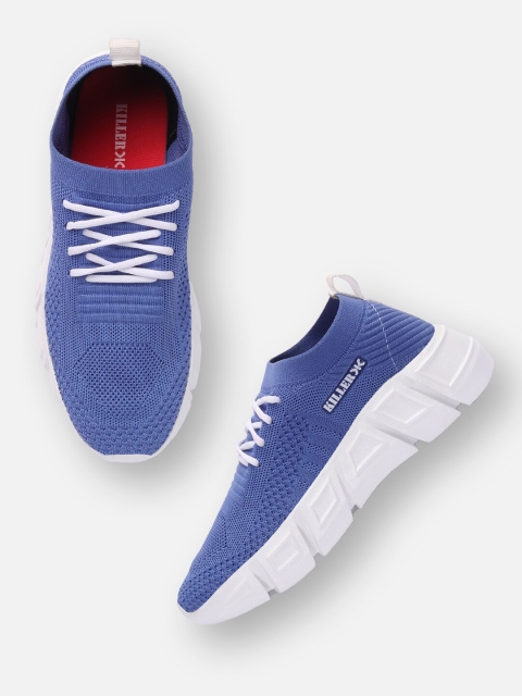 

Killer Women Woven Design Sneakers, Blue