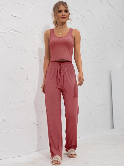 

La Aimee Women Red Top with Trousers