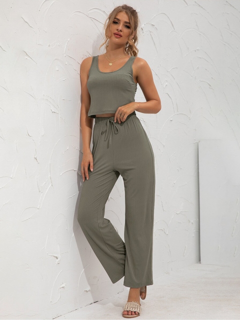 

La Aimee Women Grey Top with Trousers