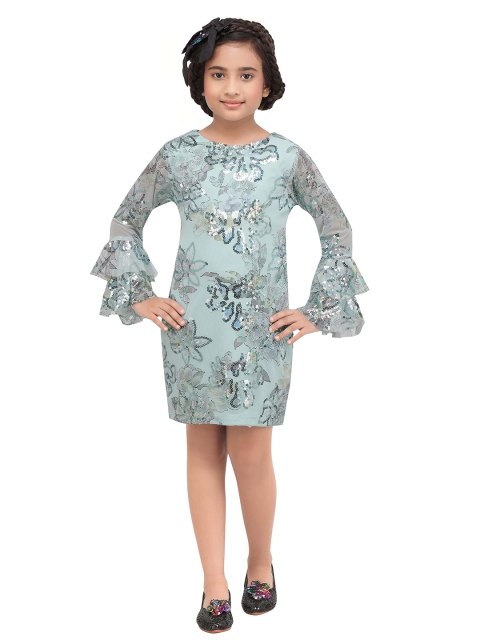

Tiny Girl Green Floral Dress