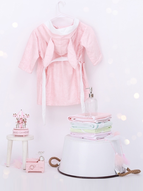 

Fancy Fluff Girls Pink Cotton Bath Robe
